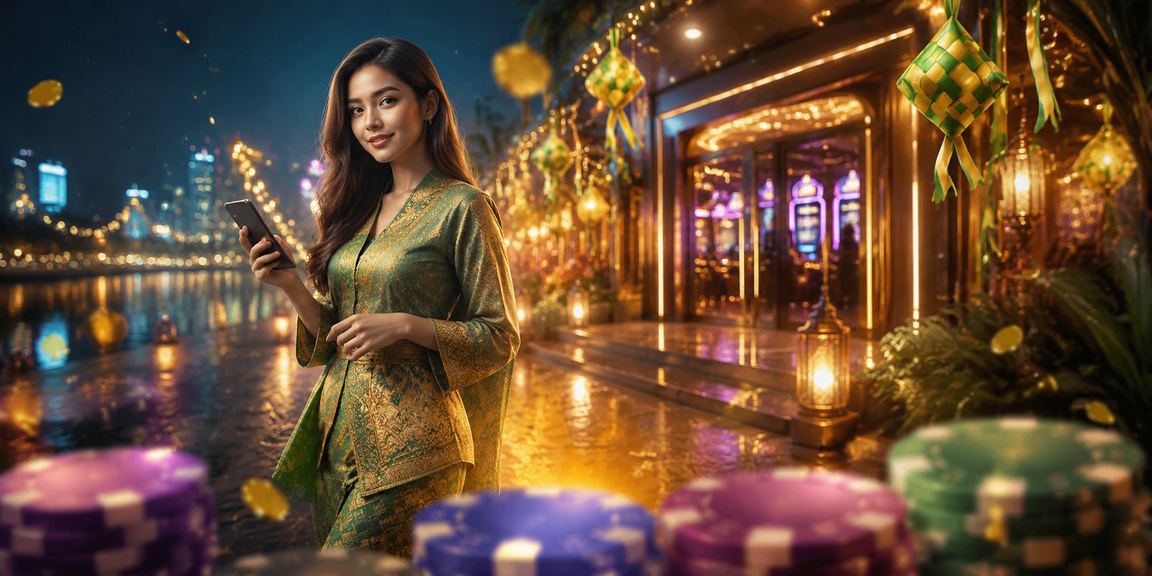 Pengguna Malaysia menggunakan peranti mudah alih untuk taruhan sukan semasa perayaan Hari Raya